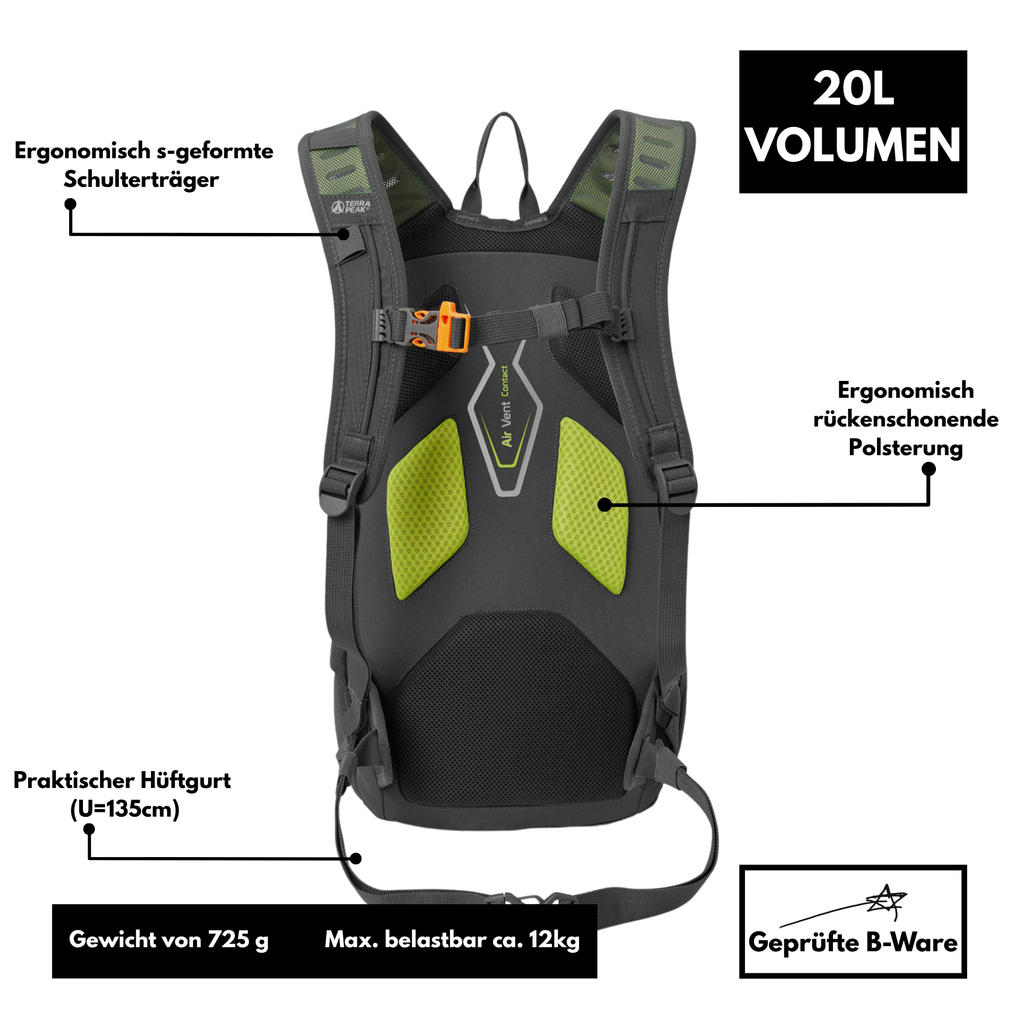 Terra Peak Active 20 - Rucksack 20L - B-Ware