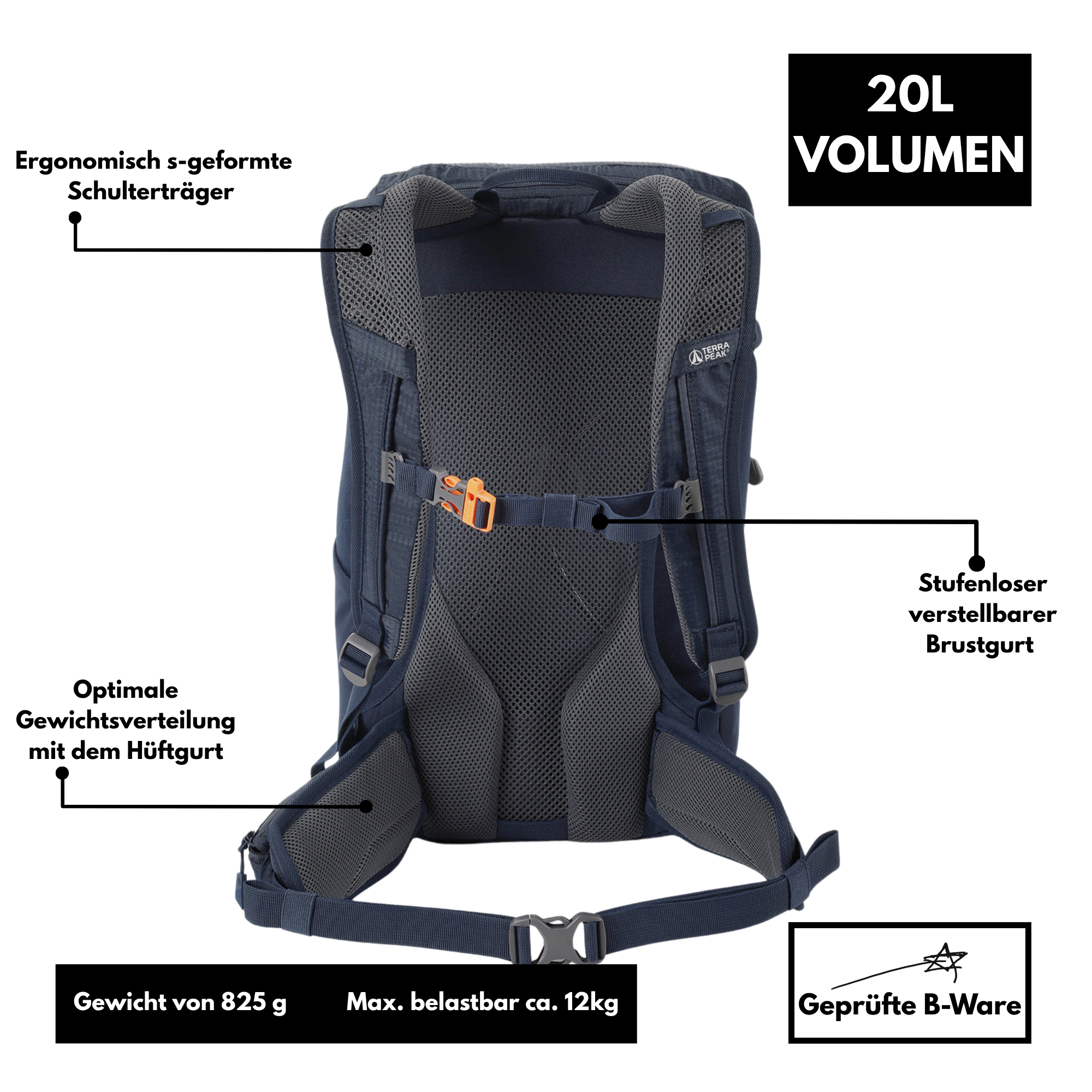 Terra Peak Airant 20 - Rucksack 20L - B-Ware
