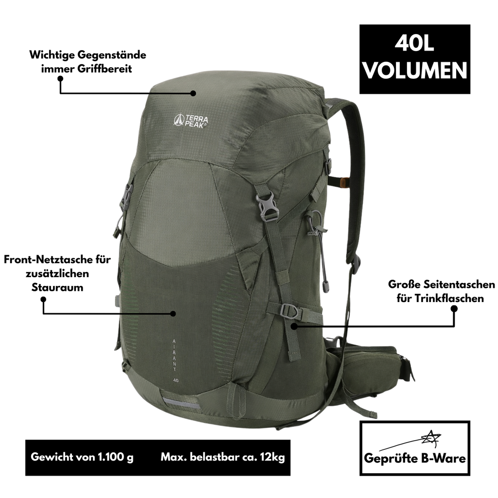 Terra Peak Airant 40 - Rucksack 40L - B-Ware