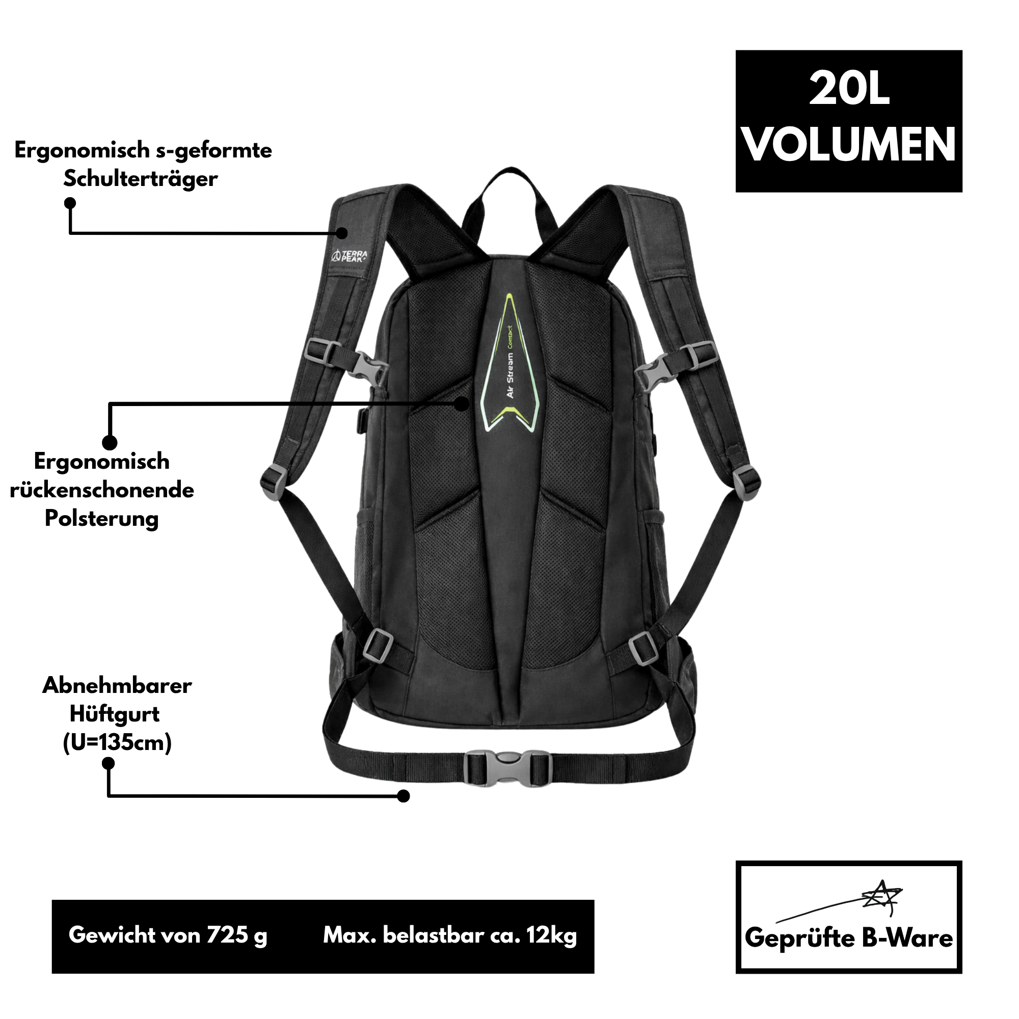 Terra Peak Flex 20 - Rucksack 20L - B-Ware