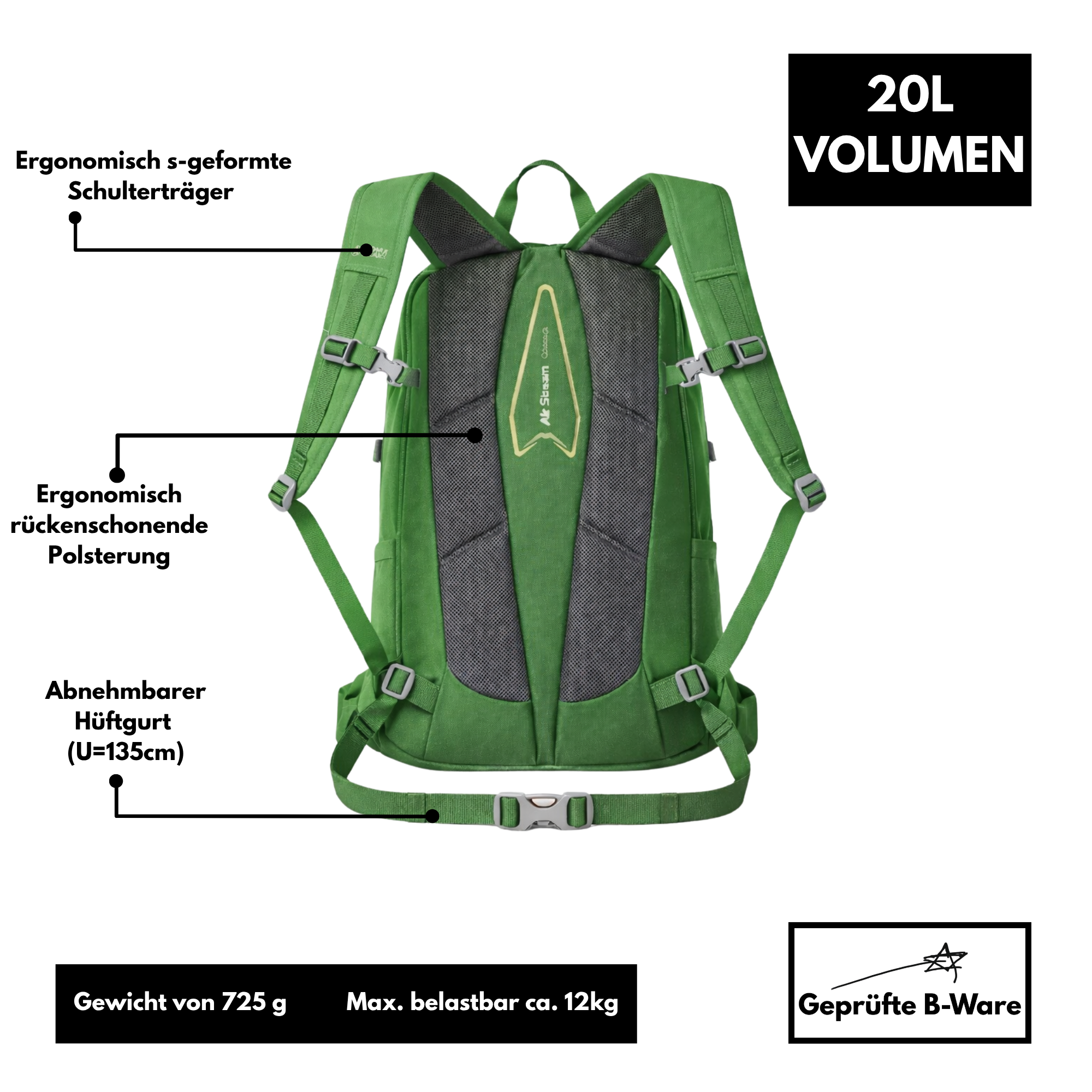 Terra Peak Flex 20 - Rucksack 20L - B-Ware