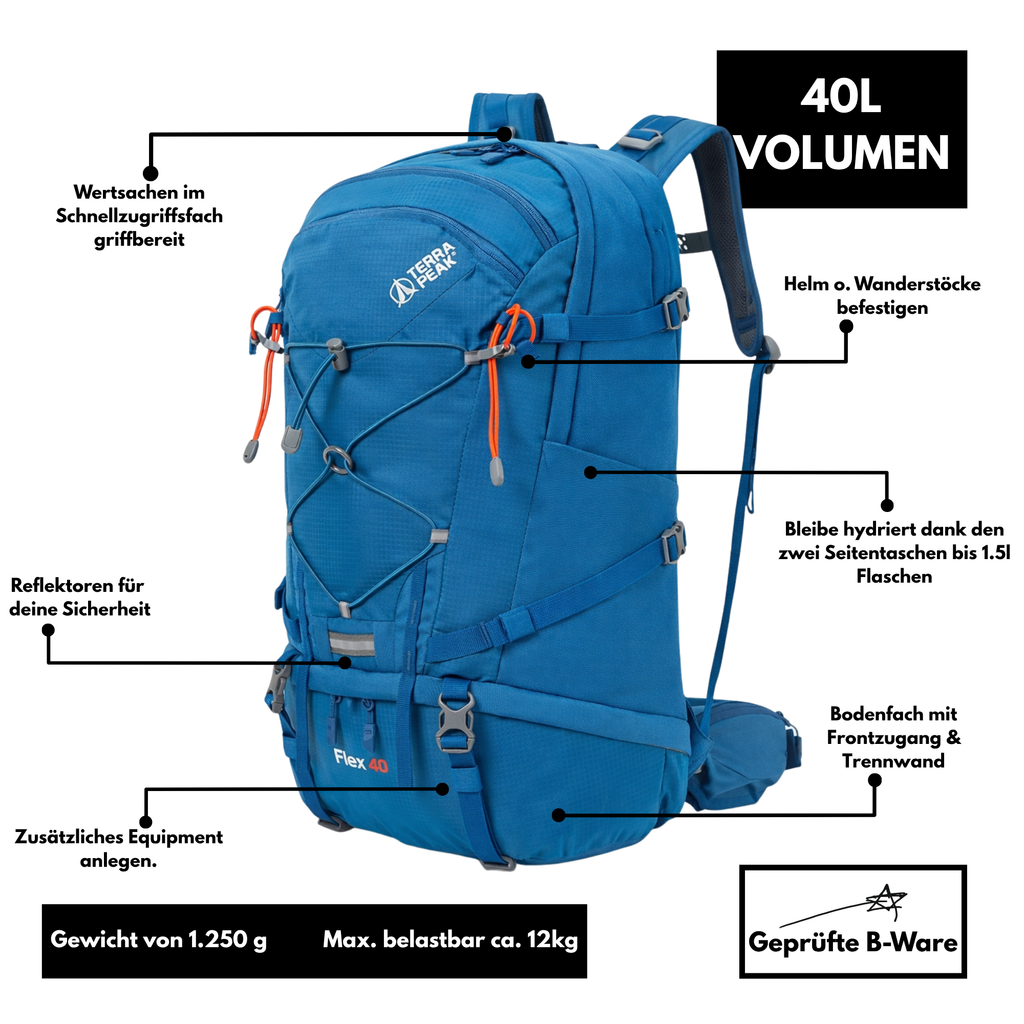 Terra Peak Flex 40 - Rucksack 40L - B-Ware