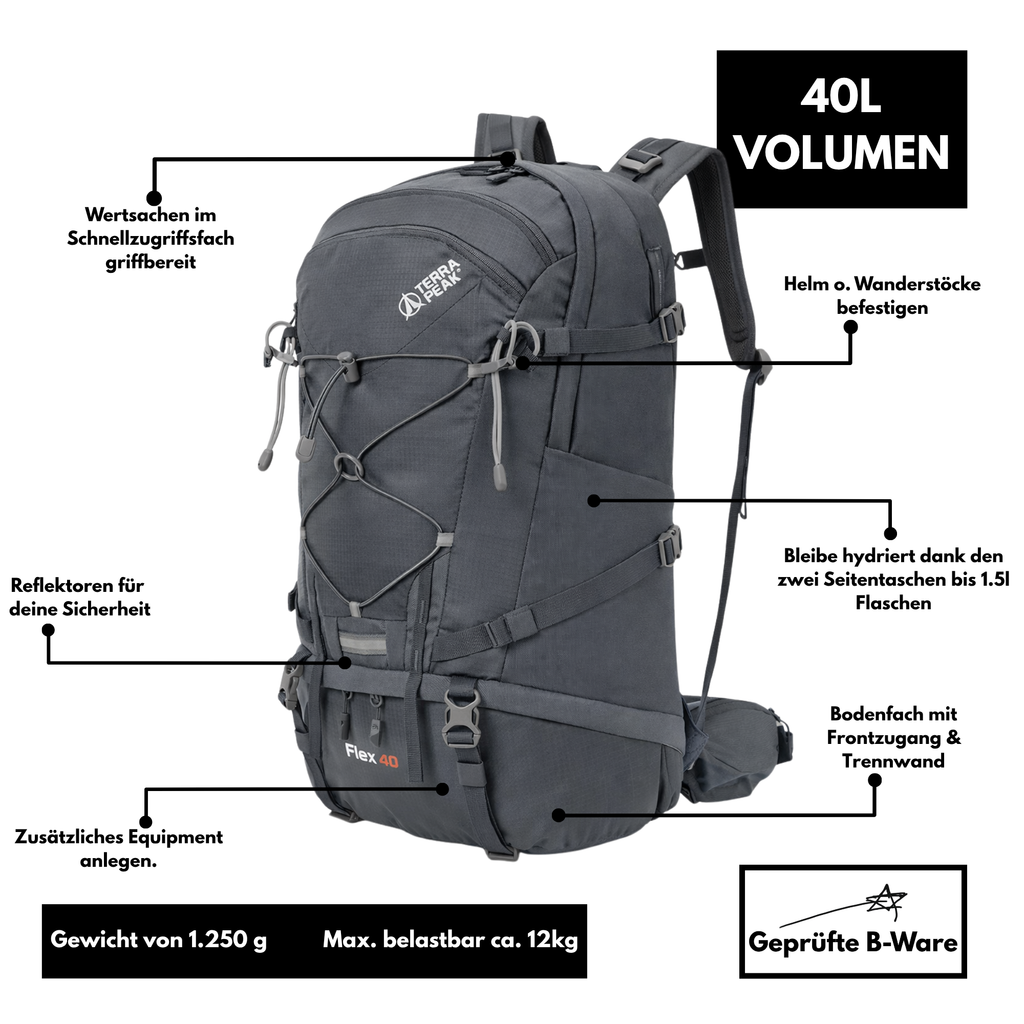 Terra Peak Flex 40 - Rucksack 40L - B-Ware