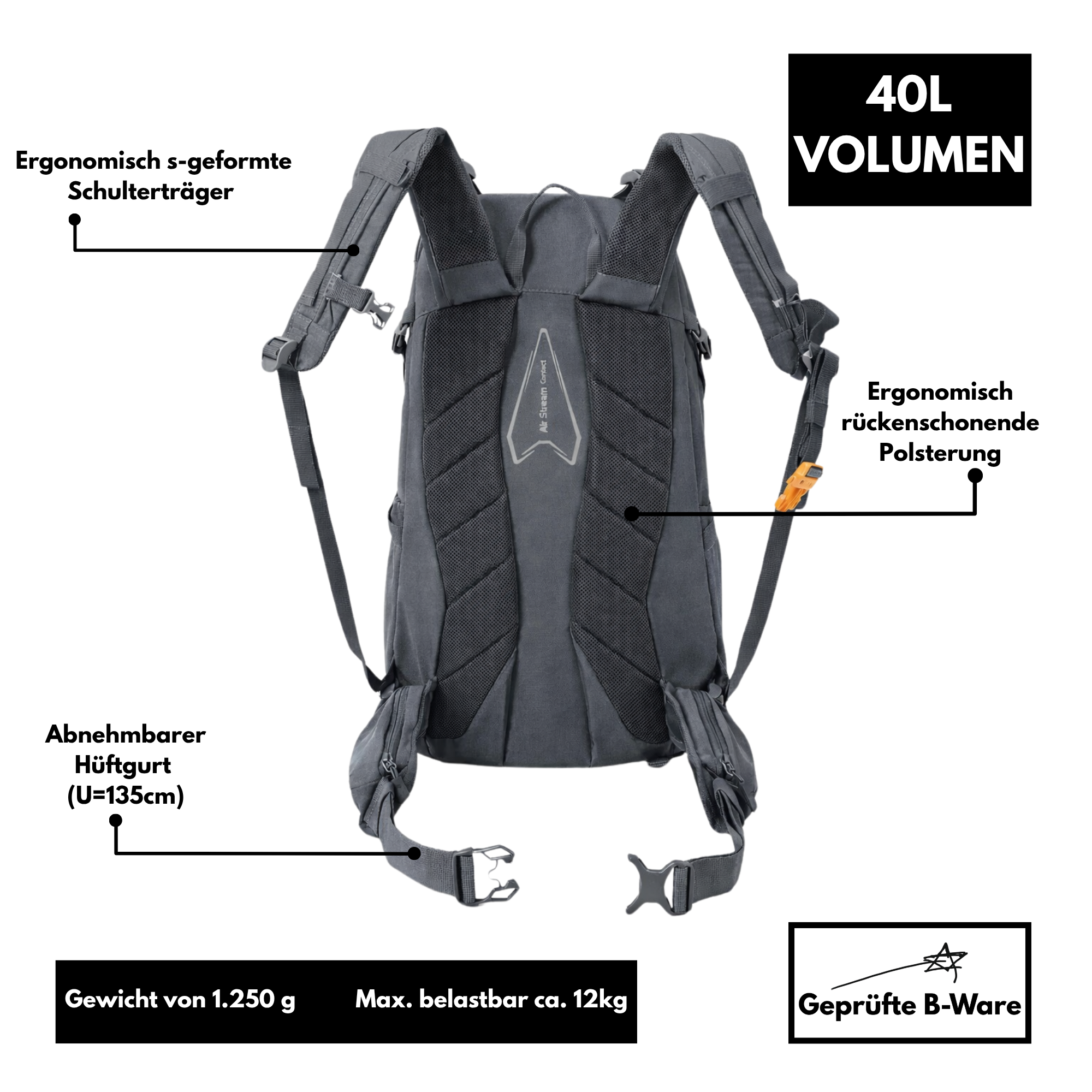 Terra Peak Flex 40 - Rucksack 40L - B-Ware
