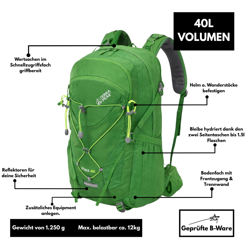 Terra Peak Flex 40 - Rucksack 40L - B-Ware