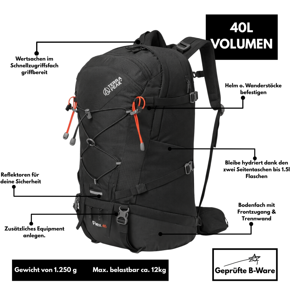 Terra Peak Flex 40 - Rucksack 40L - B-Ware